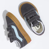 Vans - Toddler Old Skool V Shoes | Asphalt (Gum)
