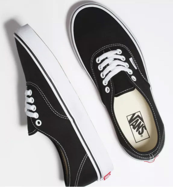 Vans Authentic Shoes Black White