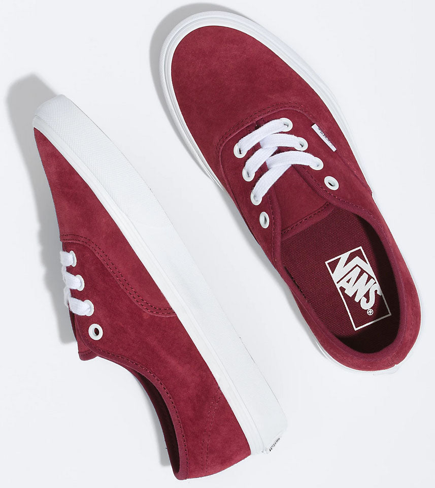 Burgundy vans suede best sale