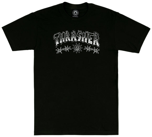 Thrasher - Barbed Wire Tee | Black