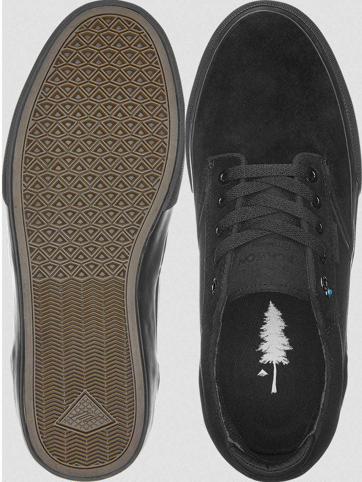 Emerica - Dickson Shoes | Black Black – Plusskateshop.com
