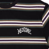 Welcome - Thelema Stripe Knit Tee | Black Forest