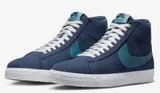 Nike SB - Blazer Mid Shoes | Midnight Navy Aqua