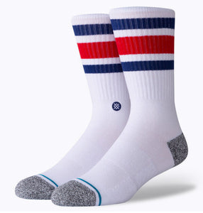 Stance - Boyd 4 Socks | White Blue
