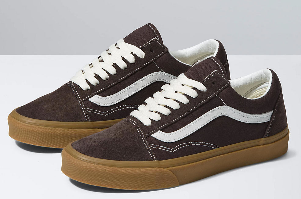 Old skool vans with brown sole best sale