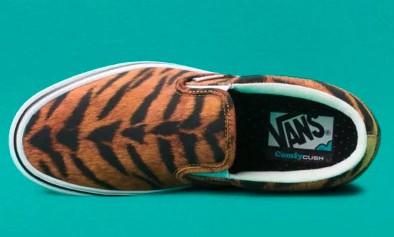 Vans ComfyCush Slip On Shoes Tiger