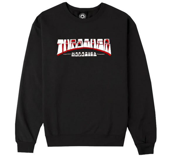 Thrasher - Firme Logo Crew Sweatshirt | Black