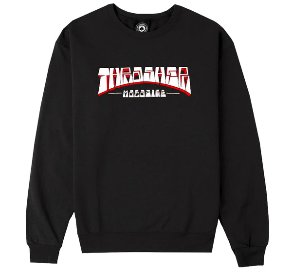 【THRASHER】 FIRME LOGO CREW [BLACK] Thrasher - Firme Logo Crew Sweatshirt | Black