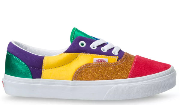 Vans Era Patchwork Suede Leather Canvas Women's deals 9.5 Men's 8 Shoes Colorful Fun