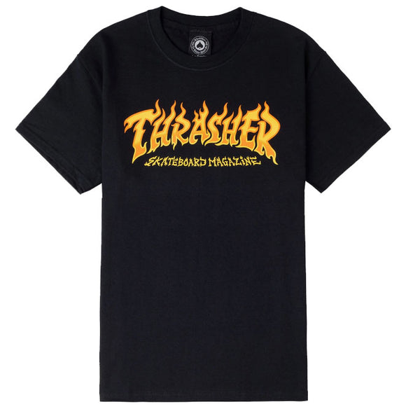 Thrasher - Fire Logo Tee | Black