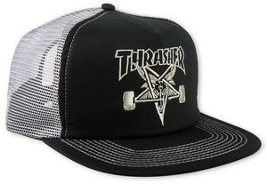 Thrasher - Embroidered Skate Goat Mesh Hat | Black Grey