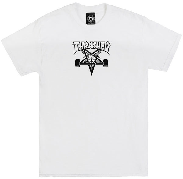 【THRASHER】 SKATE GOAT TEE - WHITE Thrasher - Skate Goat Tee | White – Plusskateshop.com