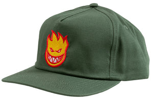 Spitfire - Bighead Fill Snapback Hat | Dark Green