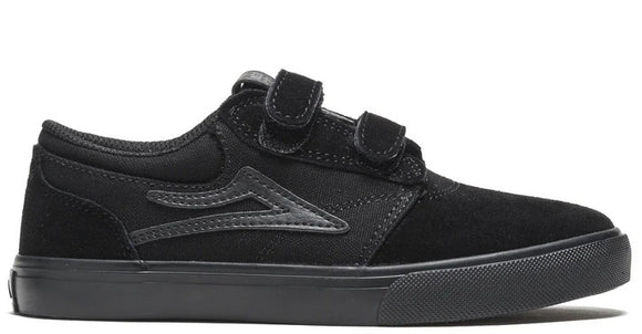 Lakai - Kids Griffin Velcro Shoes | Black Black
