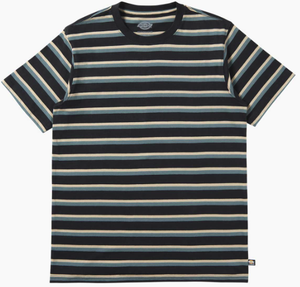 Dickies - Striped Tee | Black Lincoln Green