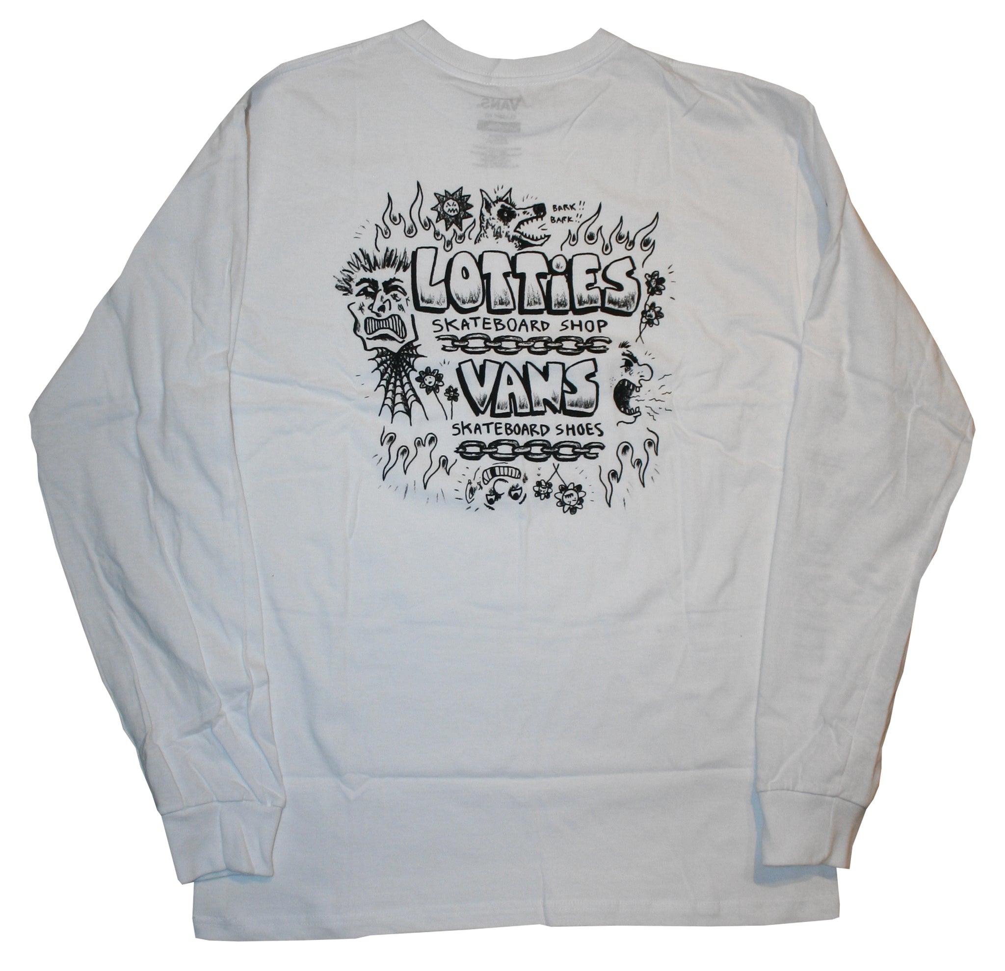 Vans - Lotties Skate LTD L/S Tee | White – Plusskateshop.com