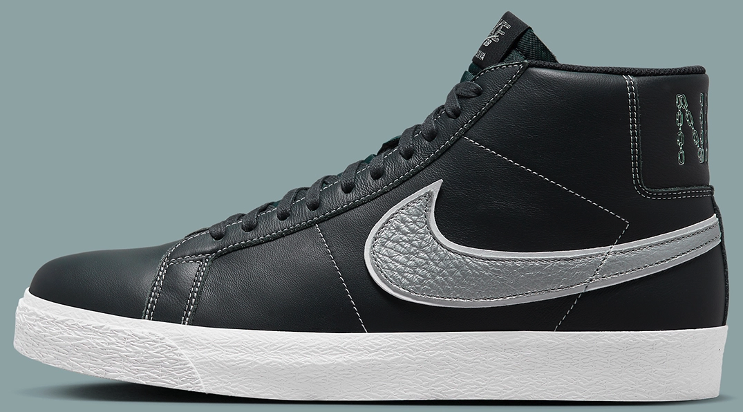 Nike SB Blazer Mid QS Shoes Blackened Blue Mason Silva