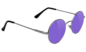 Glassy - Mayfair Premium Sunglasses | Silver / Purple Lens