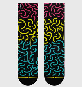 Merge4 - Natas Macaroni Style Socks | Black