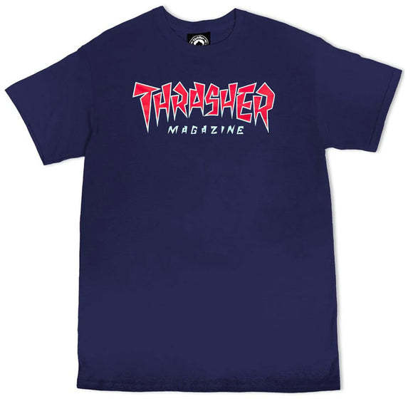 Thrasher - Jagged Logo Tee | Navy
