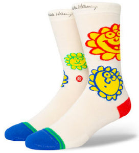 Stance - Keith Haring 'Happy Fields' Socks | Off White