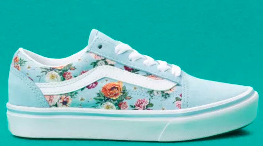 VANS★COMFYCUSH OLD SKOOL MIXED COZY★花柄★兼用 Vans - Kids ComfyCush Old Skool Shoes | Aquatic (Garden