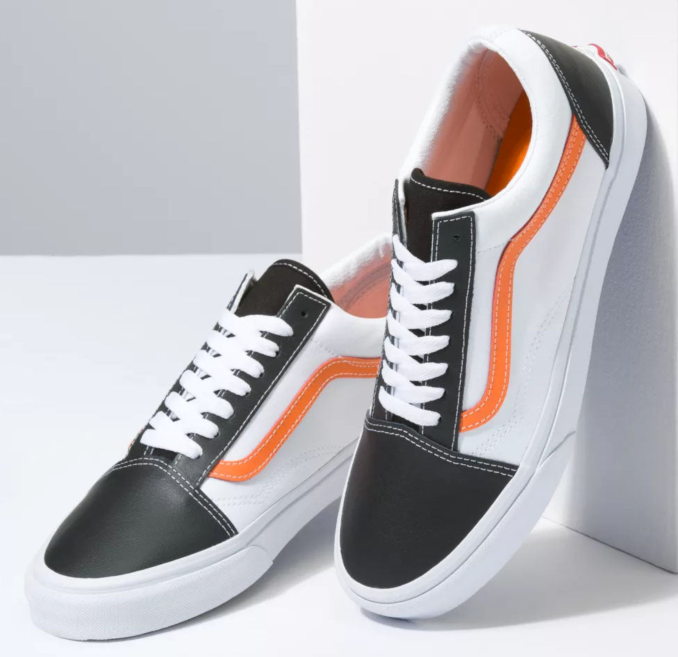 Vans Old Skool Shoes True White Black Classic Sport