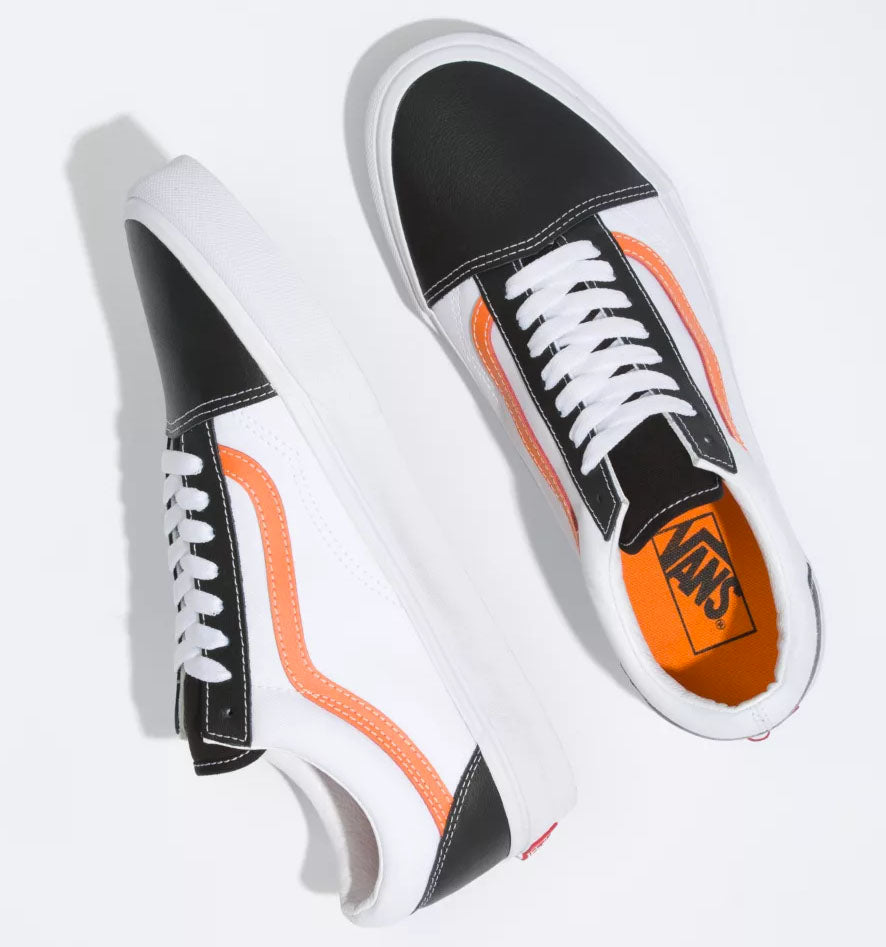 White vans with a shops black stripe