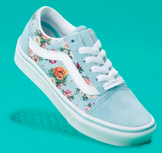 Fashion vans old skool floral shoes