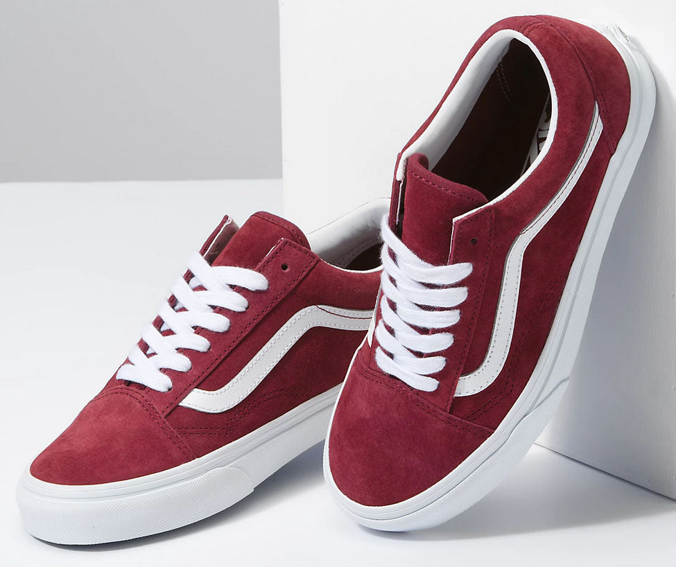 Pig suede vans red hotsell