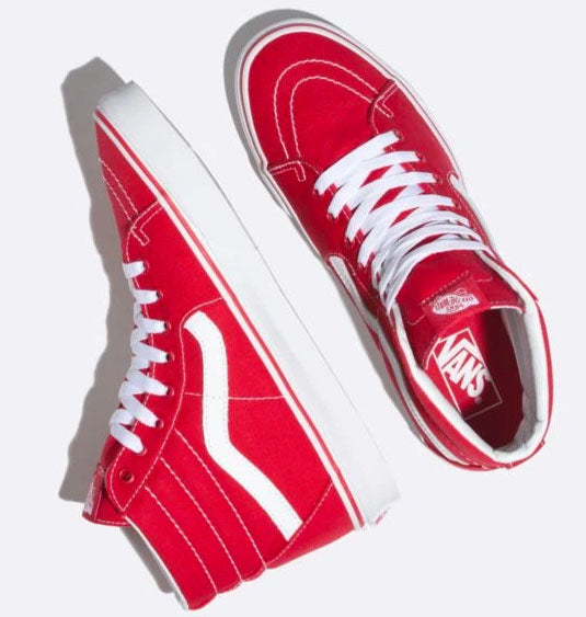 Vans Sk8 Hi Shoes Racing Red