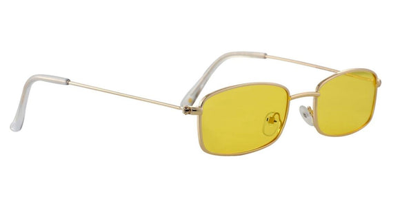 Glassy - Rae Sunglasses | Gold / Yellow Lens
