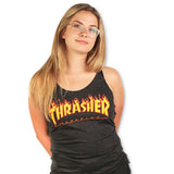 Thrasher - Womens Flame Logo Racerback Tank | Black