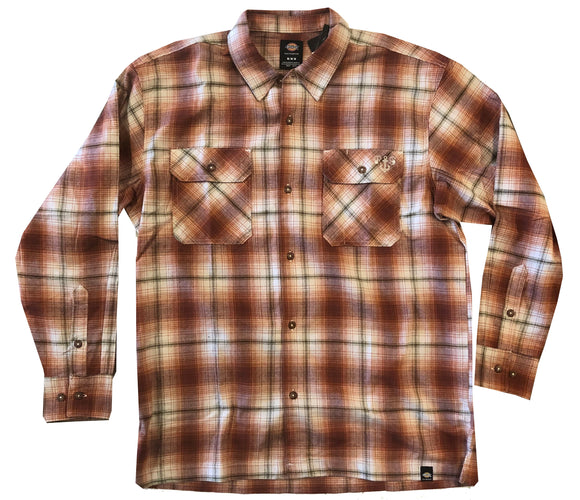 Dickies - Ronnie Sandoval Flannel L/S Shirt | Burnt Ombre
