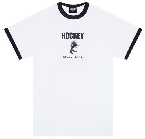 Hockey - Heavy Rock Ringer Tee | White