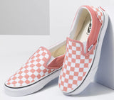 Vans - Classic Slip-On Shoes | Rosette White (Checkerboard)