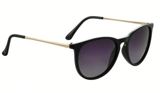 Glassy - Sierra Sunglasses | Black Gold / Gradient Smoke Mirror