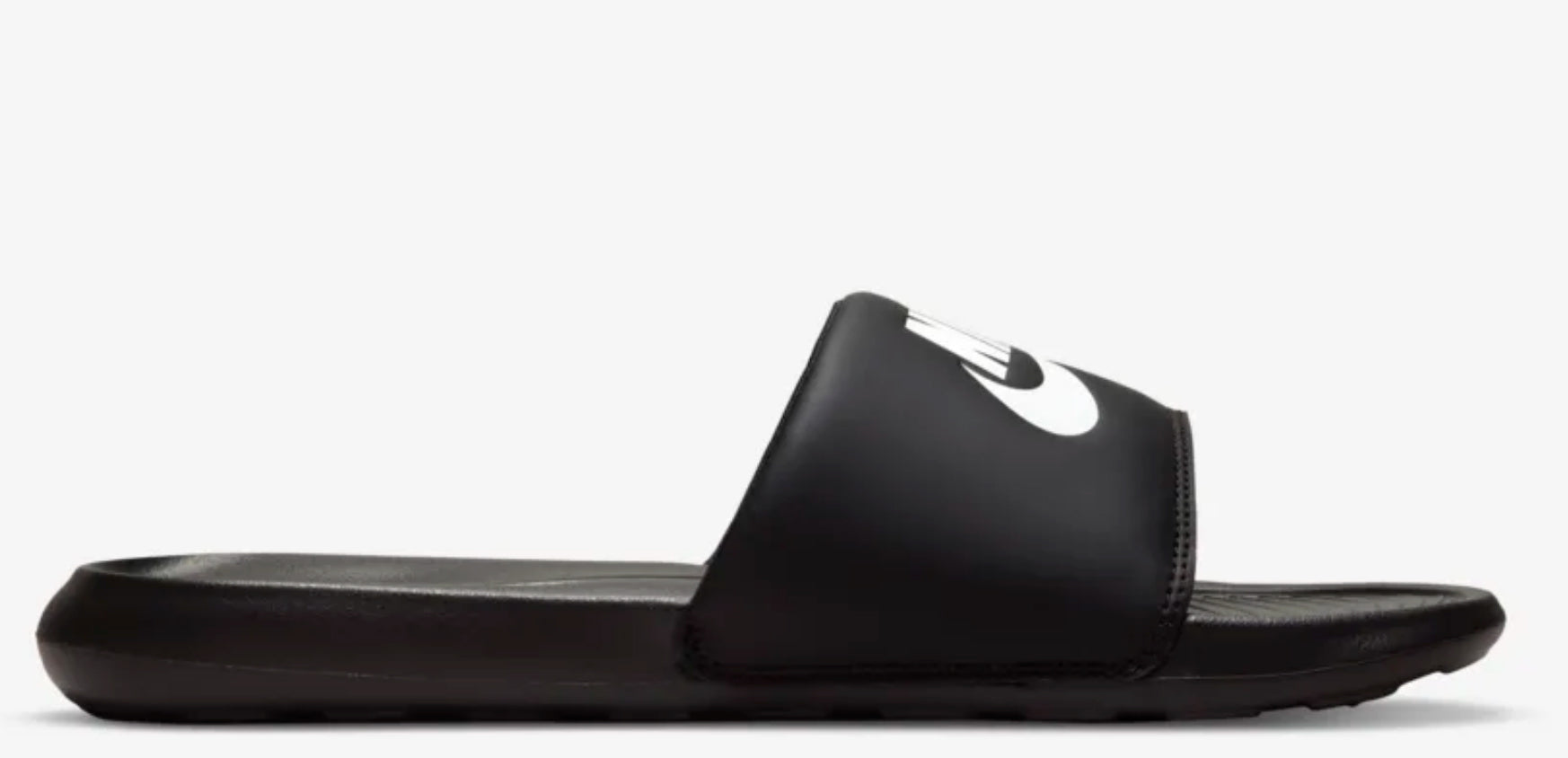 Nike Black Slides with White Swoosh Logo Nike Solarsoft Slide Men main image 4