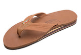 Rainbow - Men's Double Layer Leather Sandals | Classic Tan
