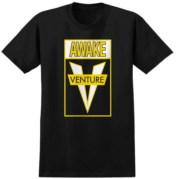 Venture - Awake Tee | Black Yellow