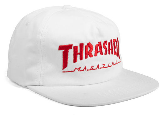 Thrasher - Mag Logo Snapback Hat | White