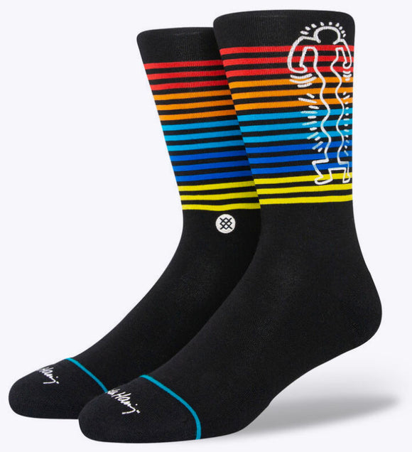 Stance - Keith Haring 'Wiggles' Socks | Black
