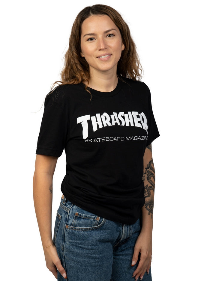 Thrasher - Womens Skate Mag Tee | Black – Plusskateshop.com