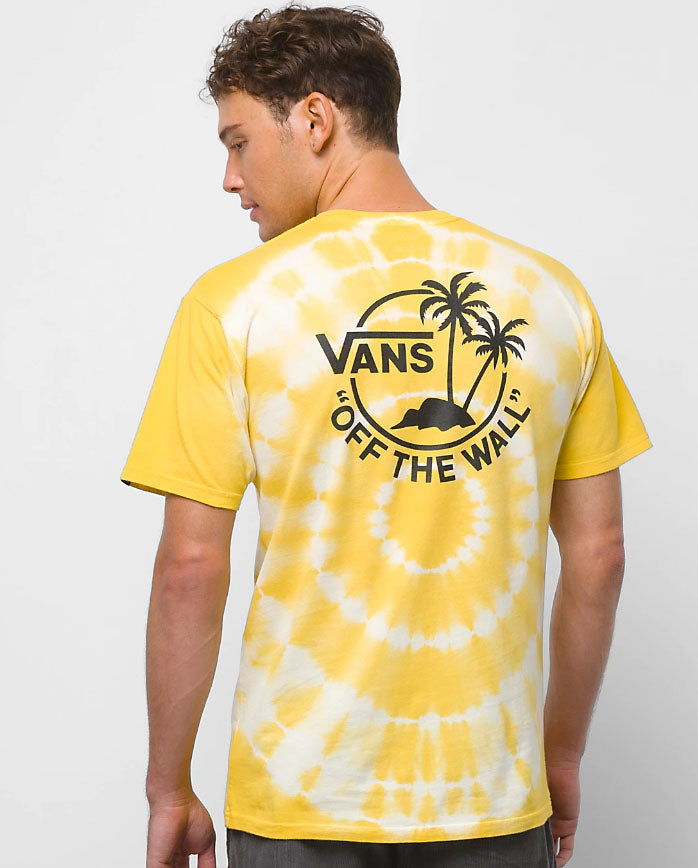 Vans Mini Dual Palm Tie Dye Tee Yolk Yellow Plusskateshop