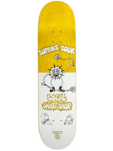 DLX x Mike Gigliotti - Skate Shop Day 2023 8.5" Deck | Yellow Stain